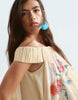 ARRANGE trapeze bardot maxi dress with cape back in yellow floral print