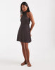 Vero Moda Petite halterneck polka dot mini dress in brown and yellow