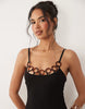 Never Fully Dressed Sapna ring detail cami maxi dress in black