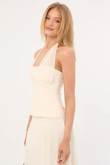 Perfect Stranger Lula Halter Top Cream