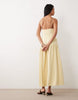 scoop neck dropped waist cami midaxi dress in buttermilk