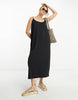 Vero Moda chuck on cami maxi dress in black