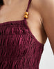 Aray beach maxi dress in burgundy