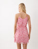 VILA woven cami mini dress in white floral print