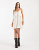 Vero Moda frill trim cami mini dress in cream