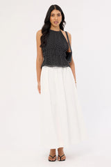 Perfect Stranger Isley Maxi Skirt White