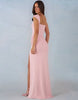Oh Polly modal sweetheart neck cap sleeve draped detail maxi dress in blush pink