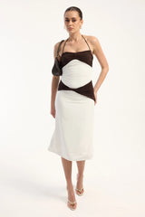 Perfect Stranger Haverly Midi Dress Off White
