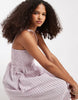 JJXX seersucker stripe maxi dress in pink