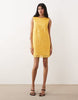 Dream Sister Jane Citrus sequin round neck sleeveless mini dress in orange