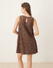 lace mini shift dress in chocolate