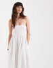 AWARE boho bandeau maxi dress in white