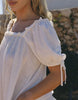South Beach x Liv Silverman babydoll mini dress in white