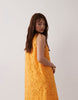 Petite lace mini shift dress in orange spritz