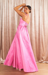 Juliet Maxi Dress ~ Pink Taffeta