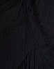 Curve v neck laundered smock mini dress in washed black
