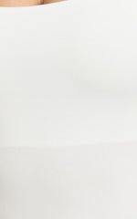 Off My Back Bodysuit - Square Neck Bodysuit in White