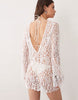 Molly lace mini beach sundress in ivory