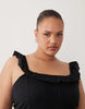 Esmée Curve mini beach dress in black
