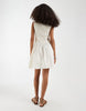 ONLY shirred mini dress in cream