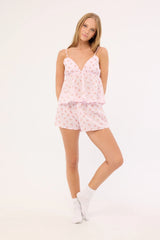 Luck & Trouble Cottage Bloom Sleep Short Pink