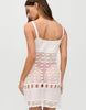 Frankies Bikinis x Jennie Kim crochet mini dress in white
