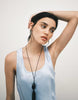 scoop satin maxi dress in pale blue