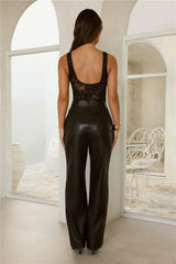 Gentle Power Lace Bodysuit Black