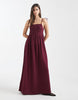 Aray beach maxi dress in burgundy