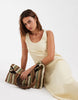 & Other Stories crepe maxi dress with seam detailing in butter yellow