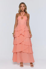 Lead Don’t Follow Maxi Dress Peach