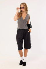 Motel Salpa Top Tailoring Charcoal