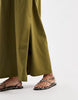 Threadbare jersey short sleeve maxi dress in khaki