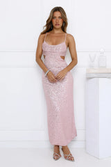 Sparkling Moment Maxi Dress Pink