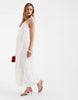 ONLY cheesecloth tiered maxi dress in white