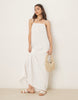 JDY Tall cheesecloth sleeveless maxi dress in white