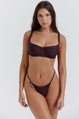 cacao underwired bikini top