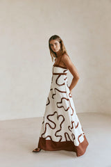Addy Dress - Marbled Mocha
