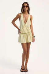 Motel Pippa Dress Lemon