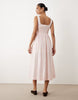 Cotton On corset style drop waist maxi dress in pink