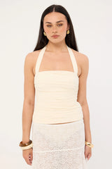 Perfect Stranger Talissa Halter Top Cream
