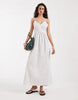 Vero Moda cami midi dress in white striped print