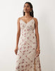 Miss Selfridge chiffon maxi dress in floral print