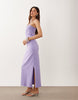 Ellen lace trim cami slip dress in lilac