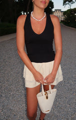 Kenna Mini Dress ~ Black and Cream
