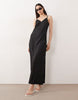 Esmée maxi beach dress in black polka dot