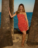 South Beach X Sasha Corte-T knitted mini beach dress in orange