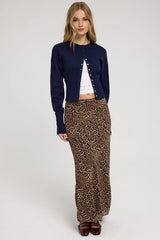 Perfect Stranger Serengeti Leopard Maxi Skirt Leopard