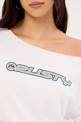 Rusty New But Old Off Shoulder Tee Vintage White