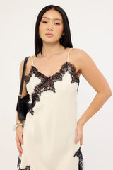 Lioness Emerging Midi Dress Porcelain